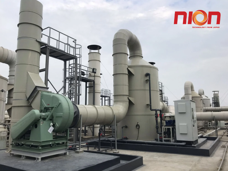 Tháp hấp phụ than hoạt tính xử lý khí thải công nghiệp